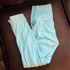 Blue lululemon leggings size 4 and 25 inch!